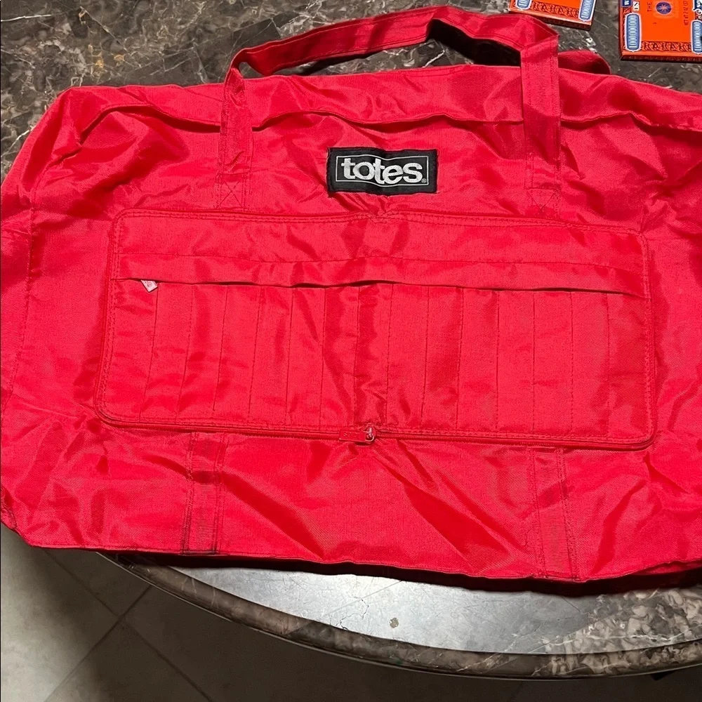 Totes Vibrant Red foldable Tote Bag